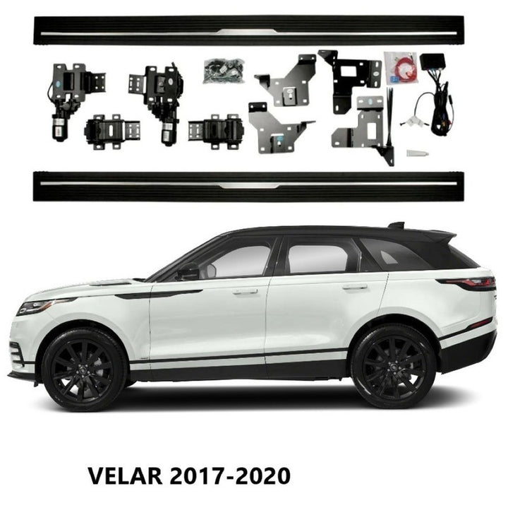 Car Craft Compatible With Land Range Rover Velar 2017-2020 Automatic Deployable Electric Side Step Retractable Ladder Pedal Running Boards Side Step Ps-lr054