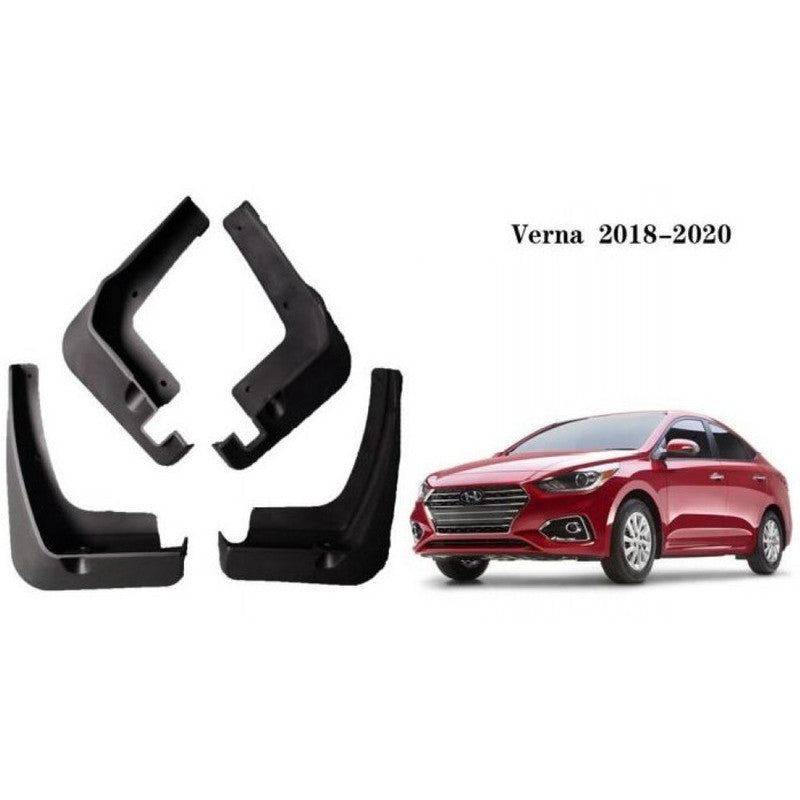Car Craft Compatible With Hyundai Verna 2018-2020 Car Tyre Mudflaps Mud Flap Mud Guard Fender Splash Guard Ty-ht1016 CC-7609 - CAR CRAFT INDIA