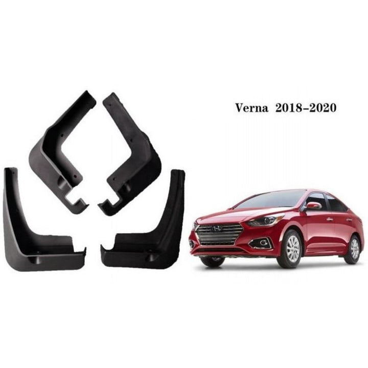 Car Craft Compatible With Hyundai Verna 2018-2020 Car Tyre Mudflaps Mud Flap Mud Guard Fender Splash Guard Ty-ht1016 CC-7609 - CAR CRAFT INDIA