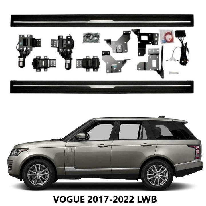 Car Craft Compatible With Land Range Rover Vogue Lwb 2017-2022 Automatic Deployable Electric Side Step Retractable Ladder Pedal Running Boards Side Step Ps-lr047