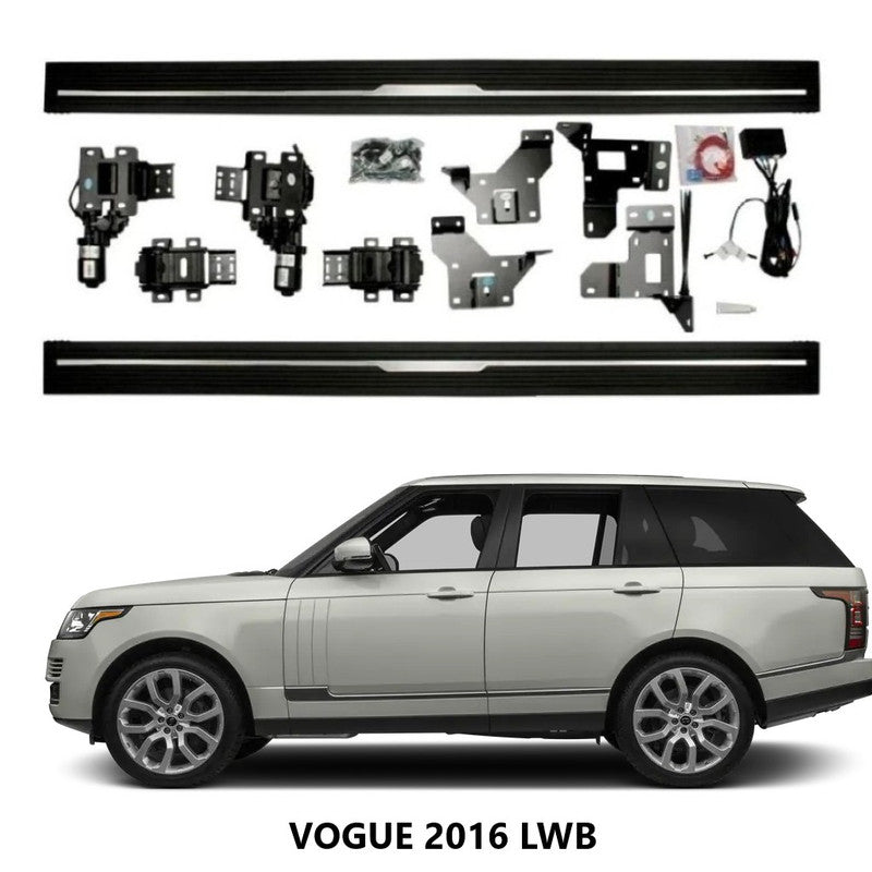 Car Craft Compatible With Land Range Rover Vogue Lwb 2016 Automatic Deployable Electric Side Step Retractable Ladder Pedal Running Boards Side Step Ps-lr044