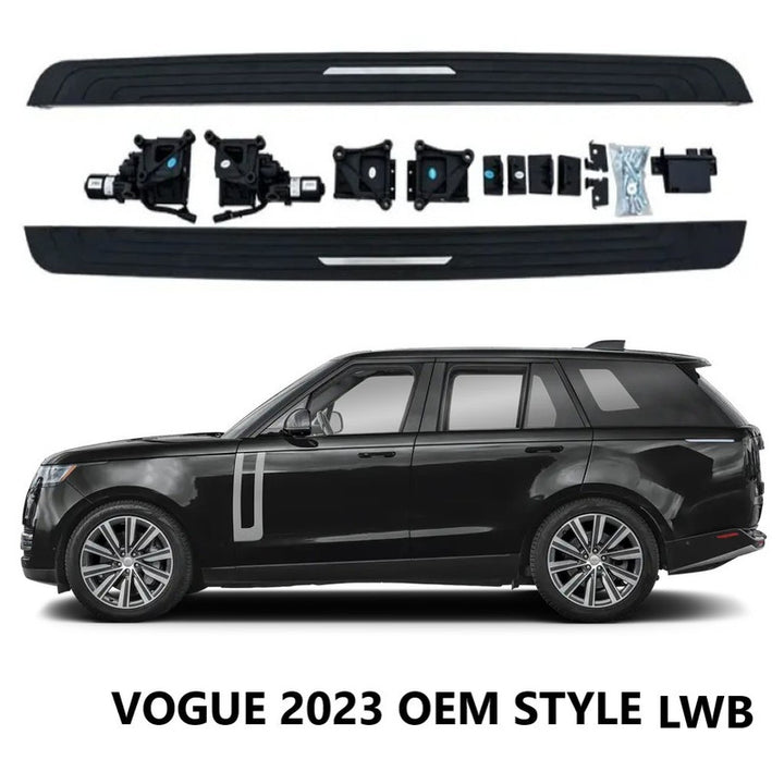 Car Craft Compatible With Land Range Rover Vogue Lwb 2023 Automatic Deployable Electric Side Step Retractable Ladder Pedal Running Boards Side Step Oem Style Ps-lr051