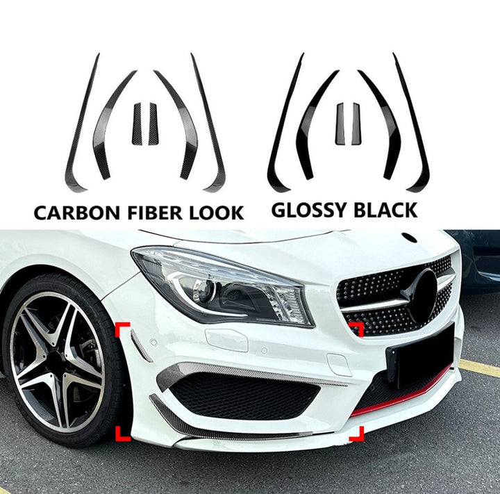 Car Craft Compatible With Mercedes Benz Cla Class W117 C117 2013-2016 Amg Front Bumper Lip Skirt Splitter Spoiler Set Zst-200 Zst-903 Zst-879 Glossy Black