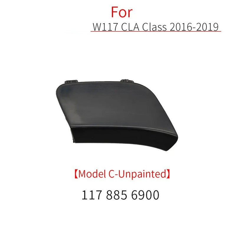Car Craft Compatible With Mercedes Benz Cla W117 X117 2014-2019 Front Bumper Tow Hook Towing Tochan Trailer Cover 1178856900 Unpainted C - CAR CRAFT INDIA
