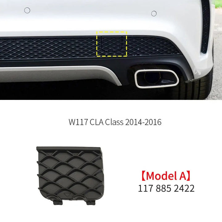 Car Craft Compatible With Mercedes Benz Cla W117 X117 2014-2019 Rear Bumper Tow Hook Towing Tochan Trailer Cover 1178852422 Unpainted A - CAR CRAFT INDIA