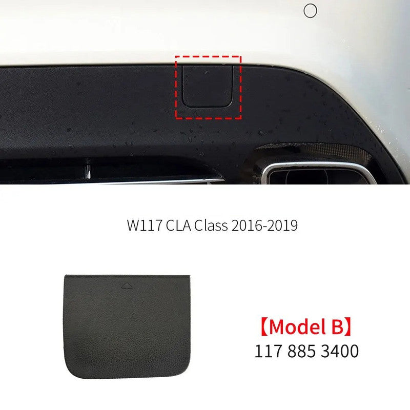 Car Craft Compatible With Mercedes Benz Cla W117 X117 2014-2019 Rear Bumper Tow Hook Towing Tochan Trailer Cover 1178853400 Unpainted B - CAR CRAFT INDIA