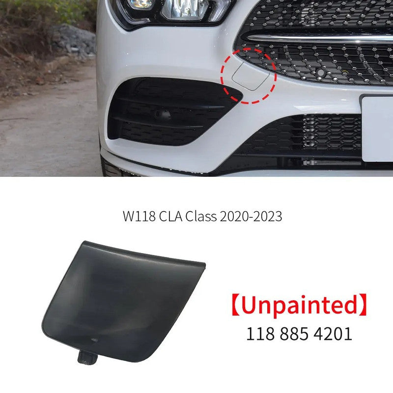 Car Craft Compatible With Mercedes Benz Cla W118 X118 2020-2023 Front Bumper Tow Hook Towing Tochan Trailer Cover 1188854201 Unpainted Usa - CAR CRAFT INDIA