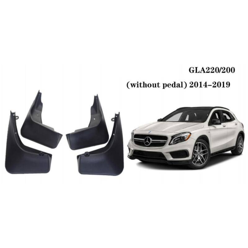 Car Craft Compatible With Mercedes Benz Gla W156 Without Pedal 2014-2019 Car Tyre Mudflaps Mud Flap Mud Guard Fender Splash Guard Mb2022 CC-7464 - CAR CRAFT INDIA