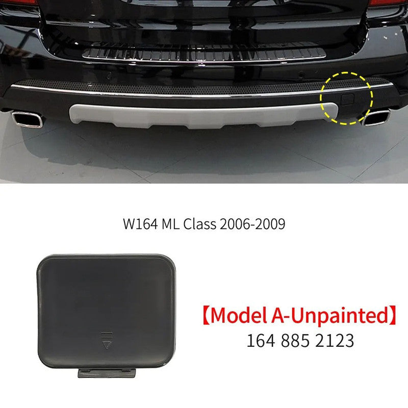 Car Craft Compatible With Mercedes Benz Ml W164 2006-2009 Rear Bumper Tow Hook Towing Tochan Trailer Cover 1648852123 Unpainted A - CAR CRAFT INDIA