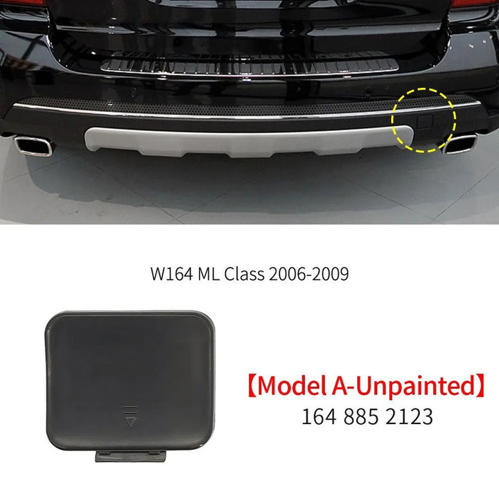 Car Craft Compatible With Mercedes Benz Ml W164 2006-2009 Rear Bumper Tow Hook Towing Tochan Trailer Cover 1648852123 Unpainted A - CAR CRAFT INDIA