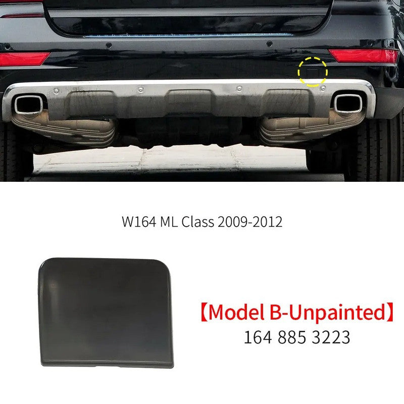 Car Craft Compatible With Mercedes Benz Ml W164 Lci 2009-2012 Rear Bumper Tow Hook Towing Tochan Trailer Cover 1648853223 Unpainted B - CAR CRAFT INDIA