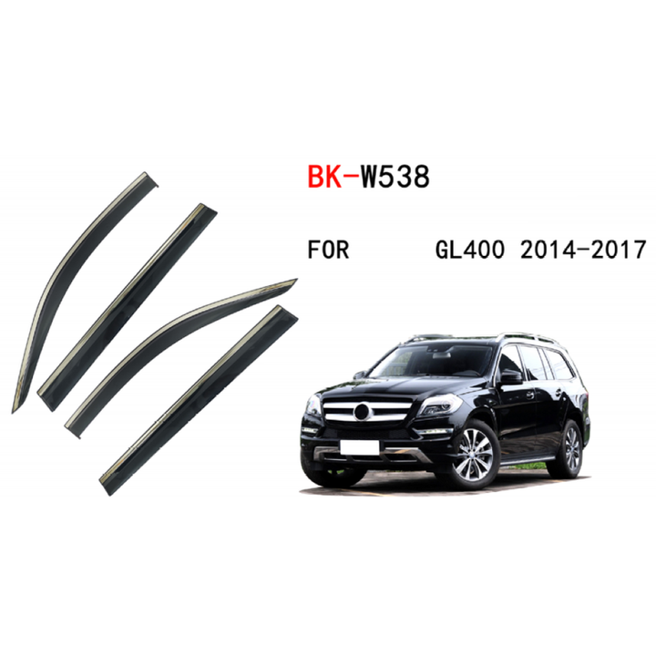 Car Craft Compatible With Mercedes Gl W166 2012-2016 Rain Shine Side Window Wind Deflectors Rain Sun Guard Door Visor Doorvisor Deflector Visor Shades Ventvisor Strip CC-7729 - CAR CRAFT INDIA