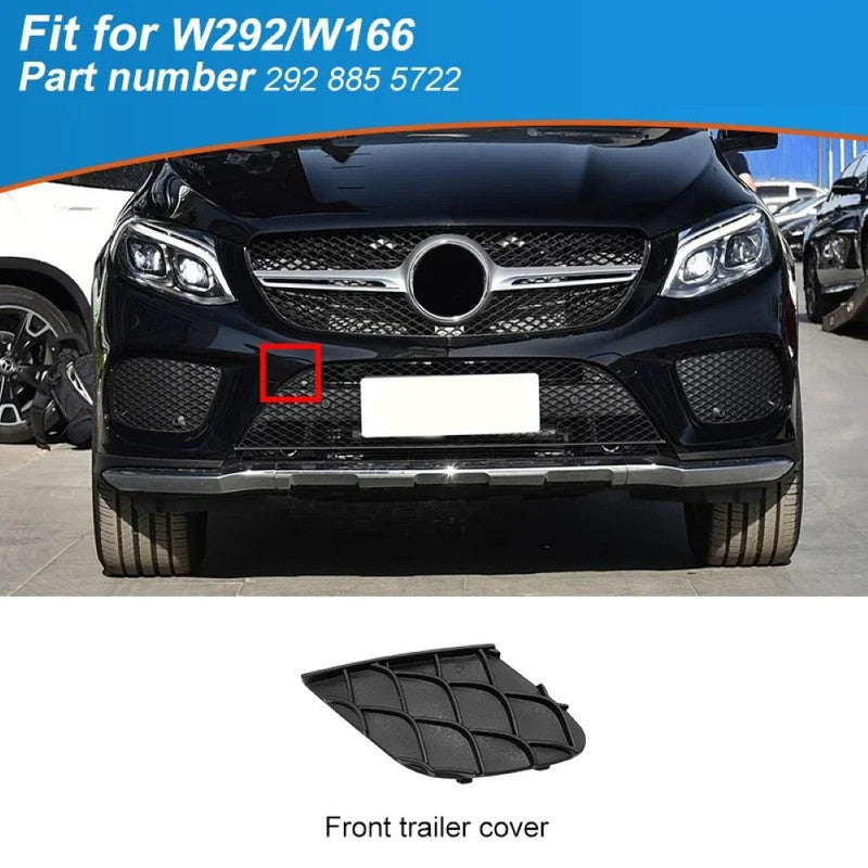 Car Craft Compatible With Mercedes Benz Gle W166 2016-2019 Amg Front Bumper Tow Hook Towing Tochan Trailer Cover 2928855722 Unpainted - CAR CRAFT INDIA