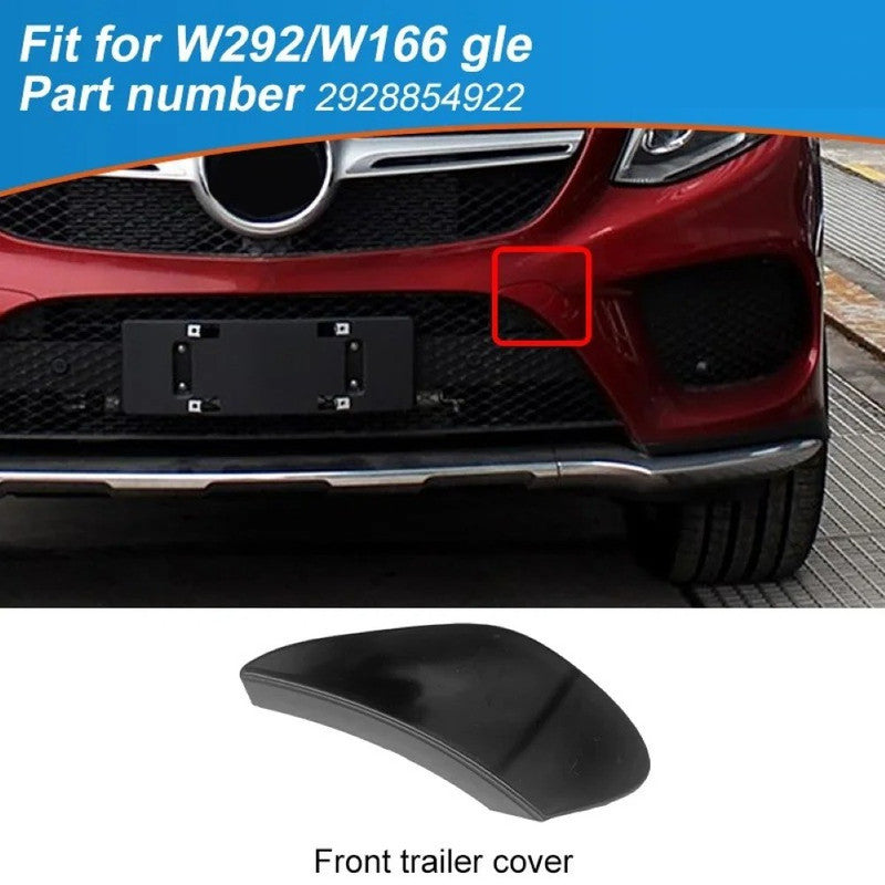 Car Craft Compatible With Mercedes Benz Gle W166 W292 2016-2019 Amg Front Bumper Tow Hook Towing Tochan Trailer Cover 2928854922 Unpainted Left - CAR CRAFT INDIA