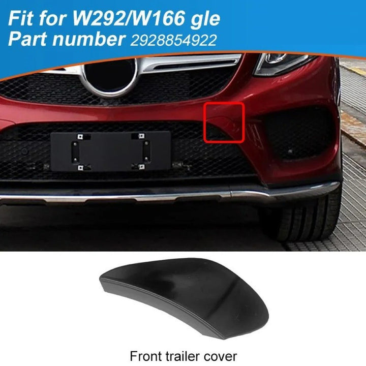 Car Craft Compatible With Mercedes Benz Gle W166 W292 2016-2019 Amg Front Bumper Tow Hook Towing Tochan Trailer Cover 2928854922 Unpainted Left - CAR CRAFT INDIA