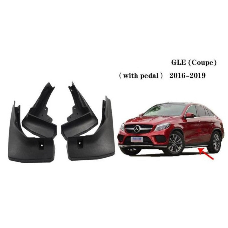 Car Craft Compatible With Mercedes Benz Gle W166 Coupe 2015-2019 With Pedal Car Tyre Mudflaps Mud Flap Mud Guard Fender Splash Guard Mb2025 CC-7480 - CAR CRAFT INDIA