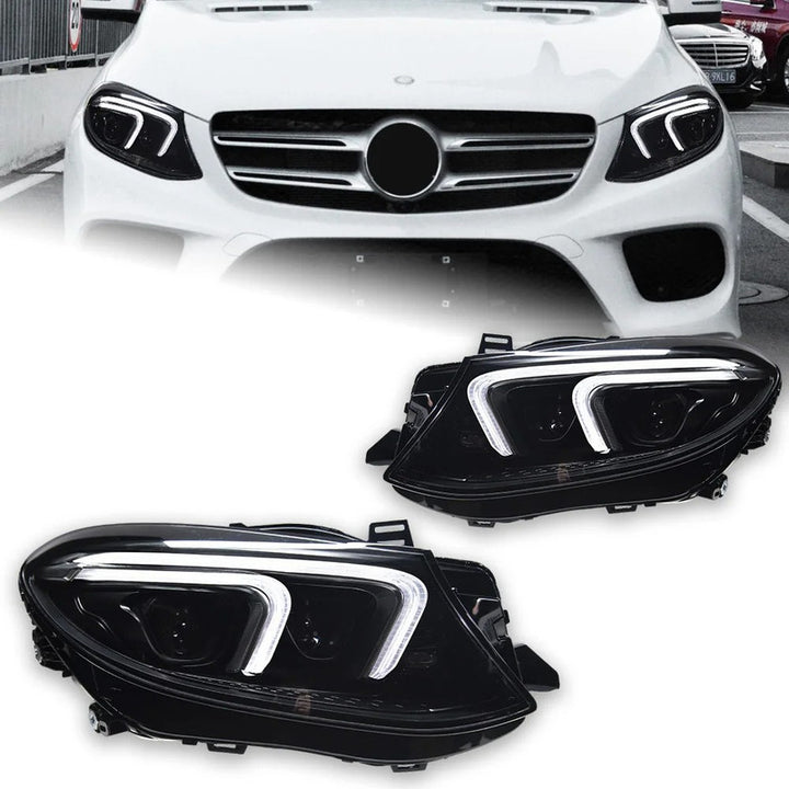 Car Craft Compatible With Mercedes Benz Gle W167 2015-2019 Car Front Upgraded Head Light Lamp Xenon Headlight Retrofit Upgrade Matrix Modified Led Drl Hid