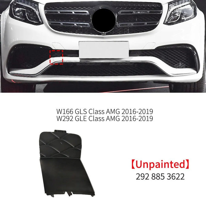 Car Craft Compatible With Mercedes Benz Gle Gls W166 W292 2016-2019 Amg Front Bumper Tow Hook Towing Tochan Trailer Cover 2928853622 Unpainted - CAR CRAFT INDIA