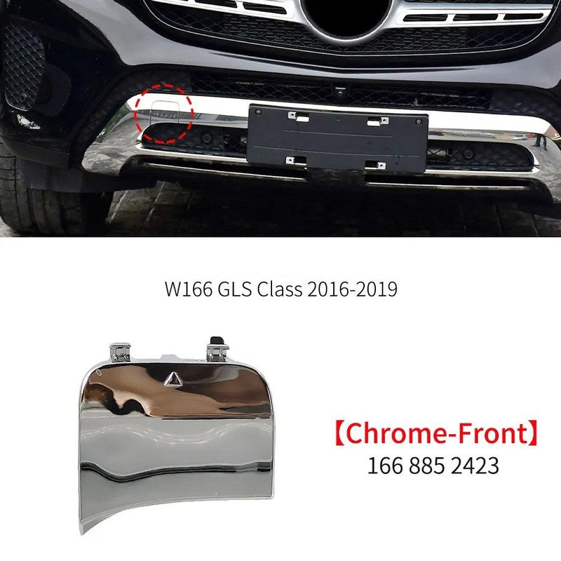 Car Craft Compatible With Mercedes Benz Gls W166 2016-2019 Front Bumper Tow Hook Towing Tochan Trailer Cover 1668852423 Unpainted - CAR CRAFT INDIA