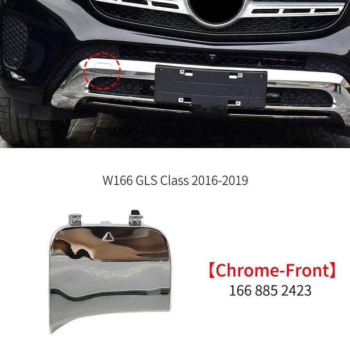 Car Craft Compatible With Mercedes Benz Gls W166 2016-2019 Front Bumper Tow Hook Towing Tochan Trailer Cover 1668852423 Unpainted - CAR CRAFT INDIA