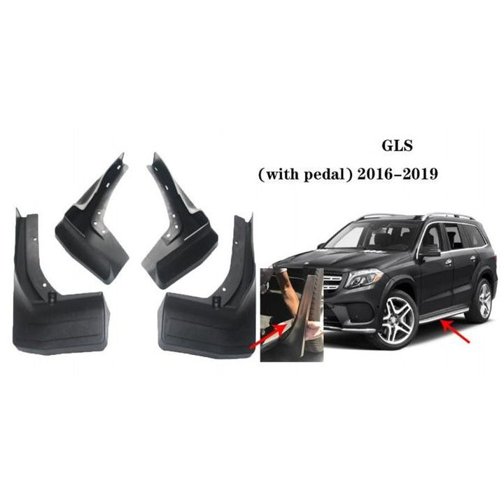 Car Craft Compatible With Mercedes Benz Gls W166 2016-2019 With Pedal Delux Edition Car Tyre Mudflaps Mud Flap Mud Guard Fender Splash Guard Mb2019 CC-7493 - CAR CRAFT INDIA