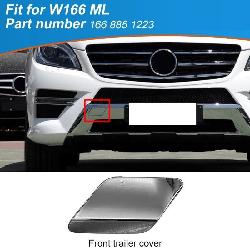 Car Craft Compatible With Mercedes Benz Ml W166 2012-2015 Front Bumper Tow Hook Towing Tochan Trailer Cover 1668851223 Unpainted Model A - CAR CRAFT INDIA