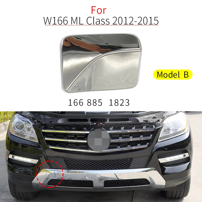 Car Craft Compatible With Mercedes Benz Ml W166 2012-2015 Front Bumper Tow Hook Towing Tochan Trailer Cover 1668851823 Unpainted Model B - CAR CRAFT INDIA