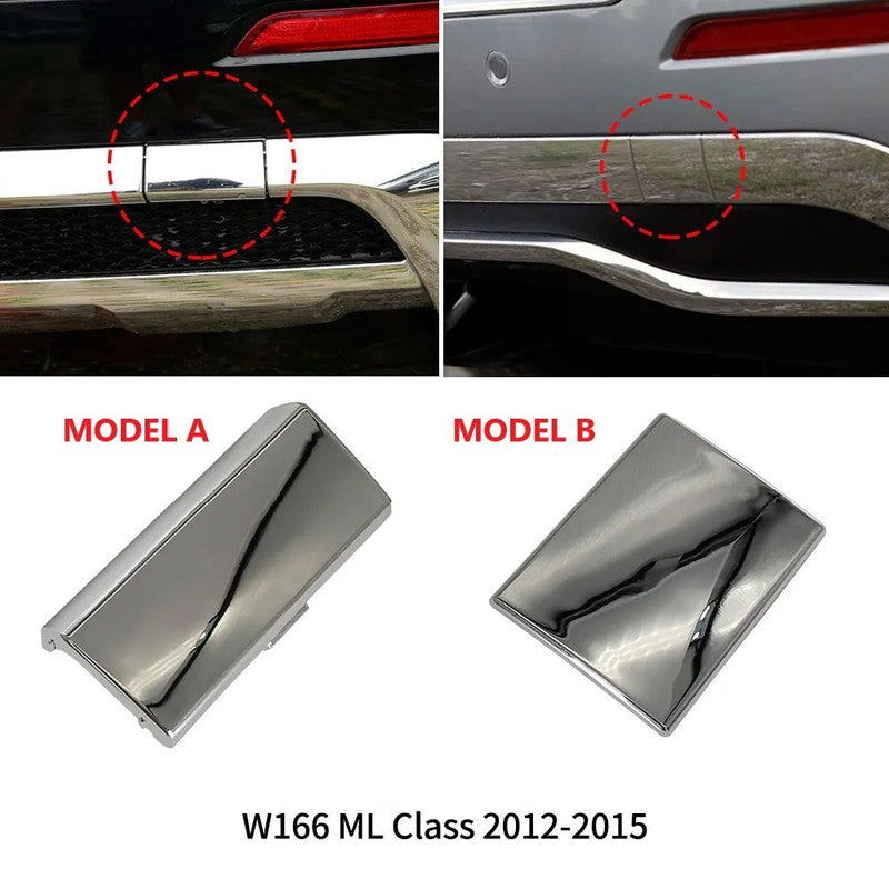 Car Craft Compatible With Mercedes Benz Ml W166 2012-2015 Rear Bumper Tow Hook Towing Tochan Trailer Cover 1668851423 Unpainted Model A - CAR CRAFT INDIA