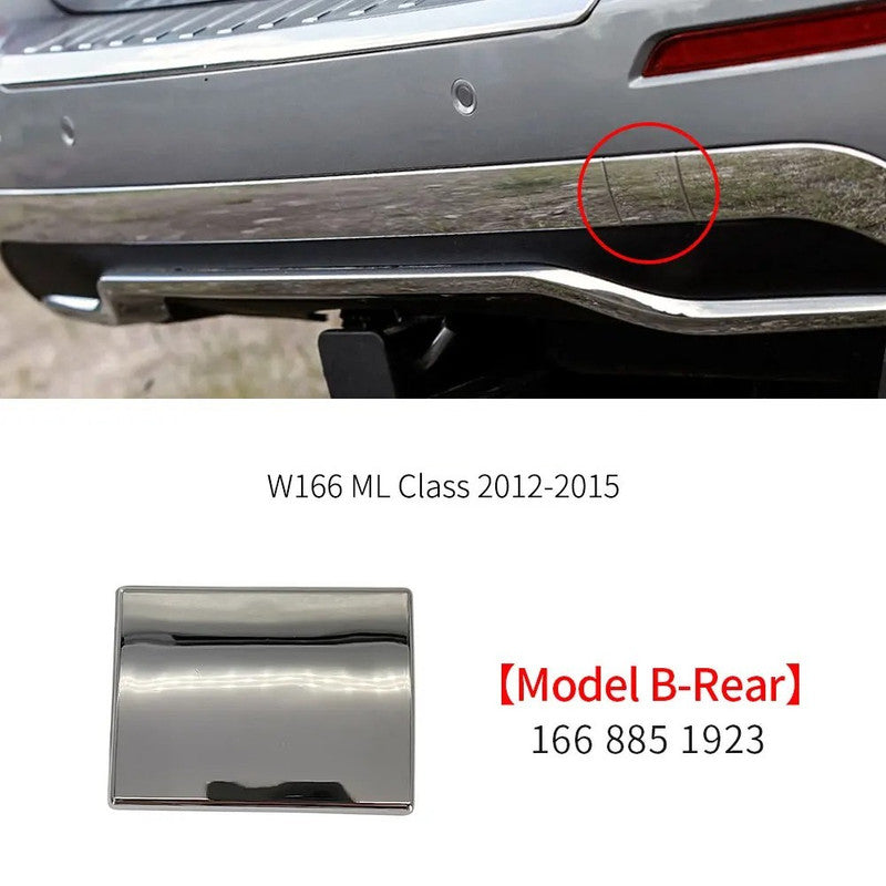 Car Craft Compatible With Mercedes Benz Ml W166 2012-2015 Rear Bumper Tow Hook Towing Tochan Trailer Cover 1668851923 Unpainted Model B - CAR CRAFT INDIA