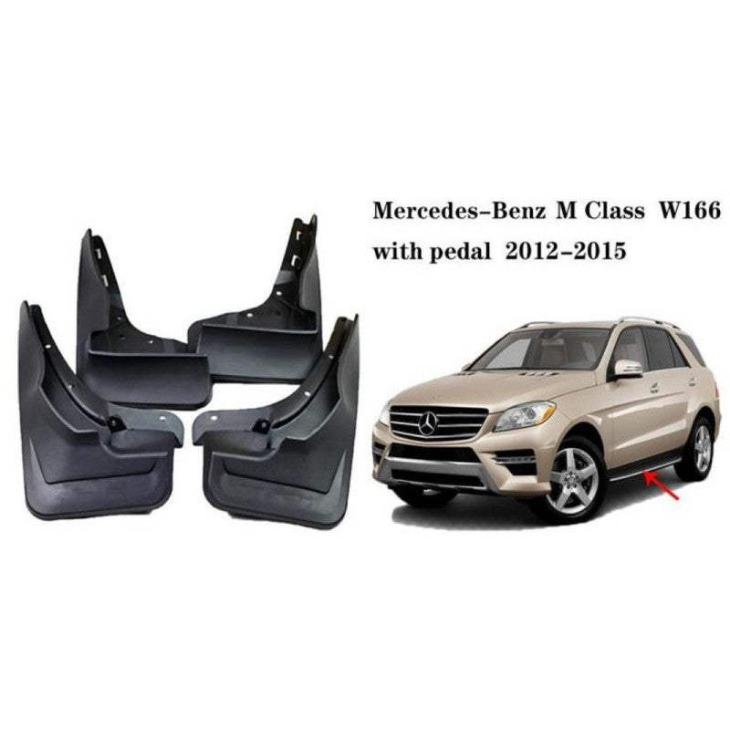 Car Craft Compatible With Mercedes Ml W166 2012-2015 With Padel Car Tyre Mudflaps Mud Flap Mud Guard Fender Splash Guard Ty-mb2007 CC-7593 - CAR CRAFT INDIA