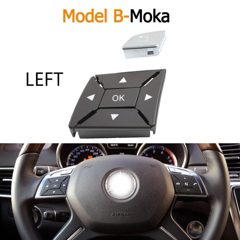 Car Craft Compatible With Mercedes Ml Class 11-15 W166 Gl Class 2013-2015 W166 G Class G Wagon 2013-2018 W463 Steering Wheel Menu Control Switch Knob Button Cover 16690518009107 Moka Left B CC-7858 - CAR CRAFT INDIA