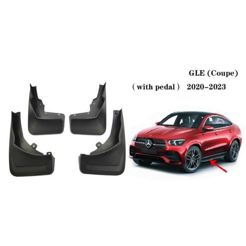 Car Craft Compatible With Mercedes Benz Gle W167 Coupe 2020-2023 With Pedal Car Tyre Mudflaps Mud Flap Mud Guard Fender Splash Guard Mb2038 CC-7482 - CAR CRAFT INDIA