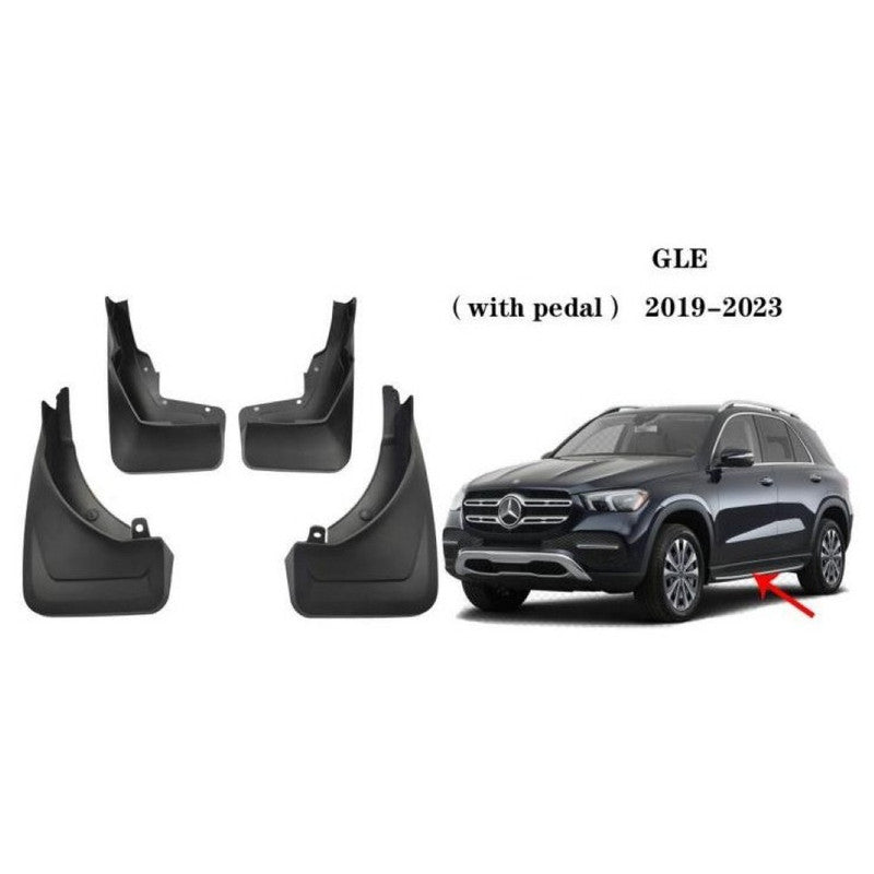Car Craft Compatible With Mercedes Benz Gle W167 2019-2023 With Pedal Low Version Car Tyre Mudflaps Mud Flap Mud Guard Fender Splash Guard Mb2044 CC-7484 - CAR CRAFT INDIA