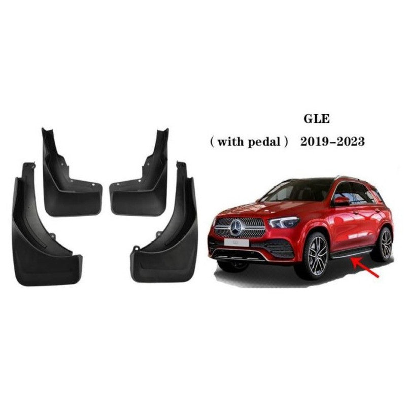Car Craft Compatible With Mercedes Benz Gle W167 2019-2023 With Pedal High Car Tyre Mudflaps Mud Flap Mud Guard Fender Splash Guard Mb2027 CC-7486 - CAR CRAFT INDIA