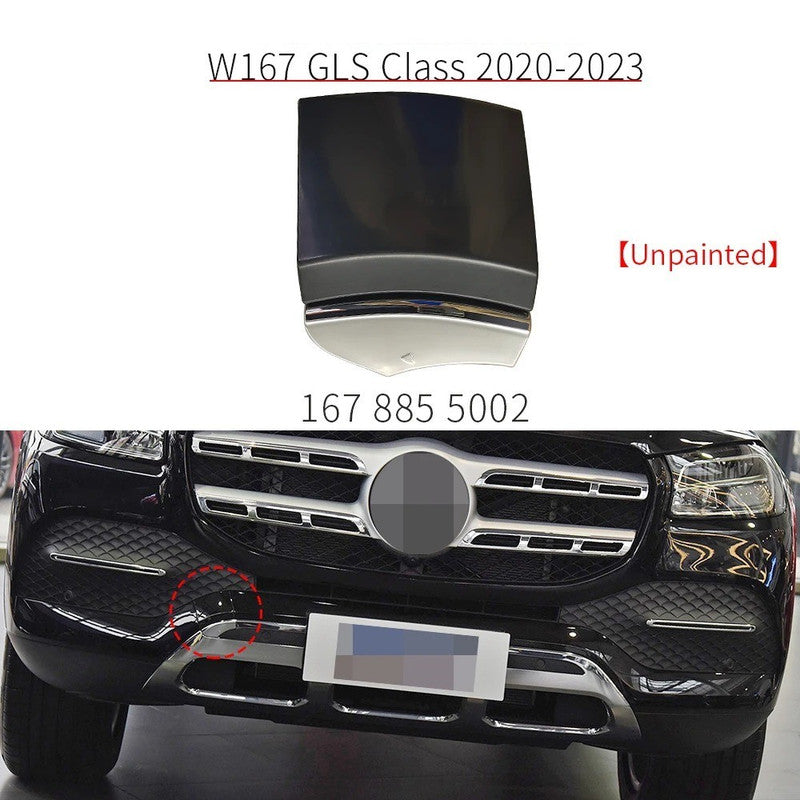 Car Craft Compatible With Mercedes Benz Gls W167 X167 2020-2023 Front Bumper Tow Hook Towing Tochan Trailer Cover 1678855002 Unpainted - CAR CRAFT INDIA