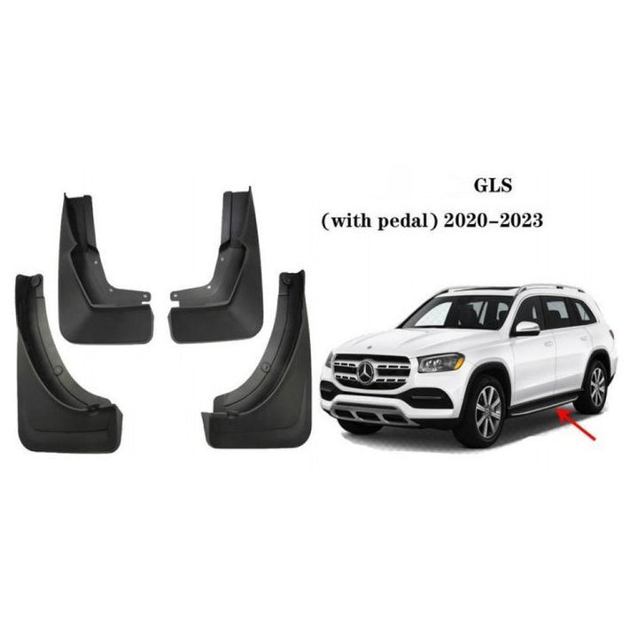 Car Craft Compatible With Mercedes Benz Gls W167 2019-2023 With Pedal Low Car Tyre Mudflaps Mud Flap Mud Guard Fender Splash Guard Mb2043 CC-7496 - CAR CRAFT INDIA