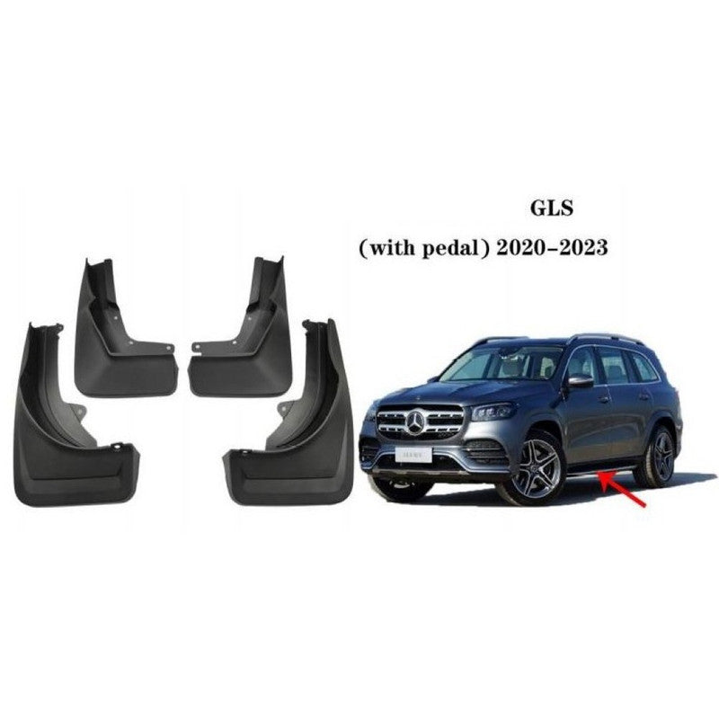 Car Craft Compatible With Mercedes Benz Gls W167 2019-2023 With Pedal High Car Tyre Mudflaps Mud Flap Mud Guard Fender Splash Guard Mb2033 CC-7498 - CAR CRAFT INDIA