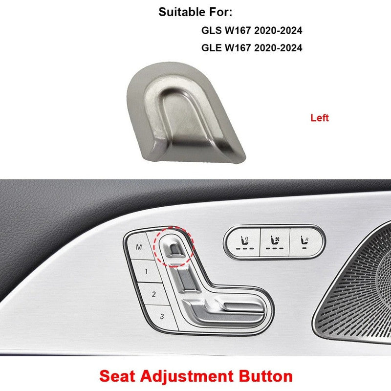 Car Craft Compatible With Mercedes Benz Gls Gle W167 X167 2020-2025 Car Seat Adjustment Switch Button Headrest Button Cover 1679052001-1 Left 1 - CAR CRAFT INDIA