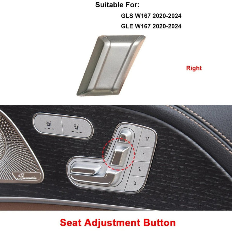 Car Craft Compatible With Mercedes Benz Gls Gle W167 X167 2020-2025 Car Seat Adjustment Switch Button Headrest Button Cover 1679059100-2 Right 2 - CAR CRAFT INDIA