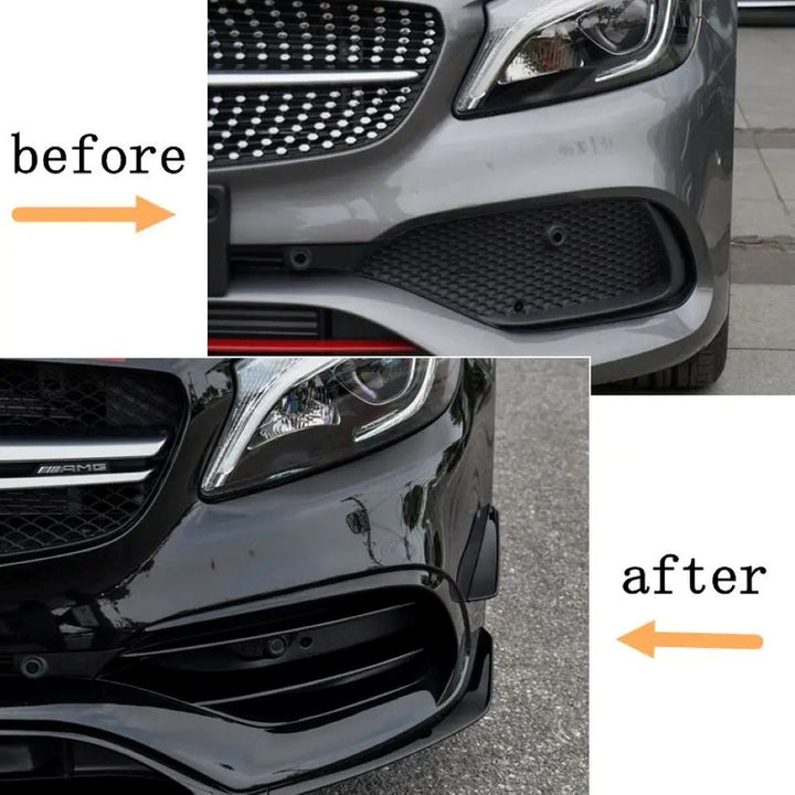 Car Craft Compatible With Mercedes Benz A Class W176 Lci 2015-2018 Front Bumper Fog Lamp Light Grill Cover Frame Zst-275 Gb Usa