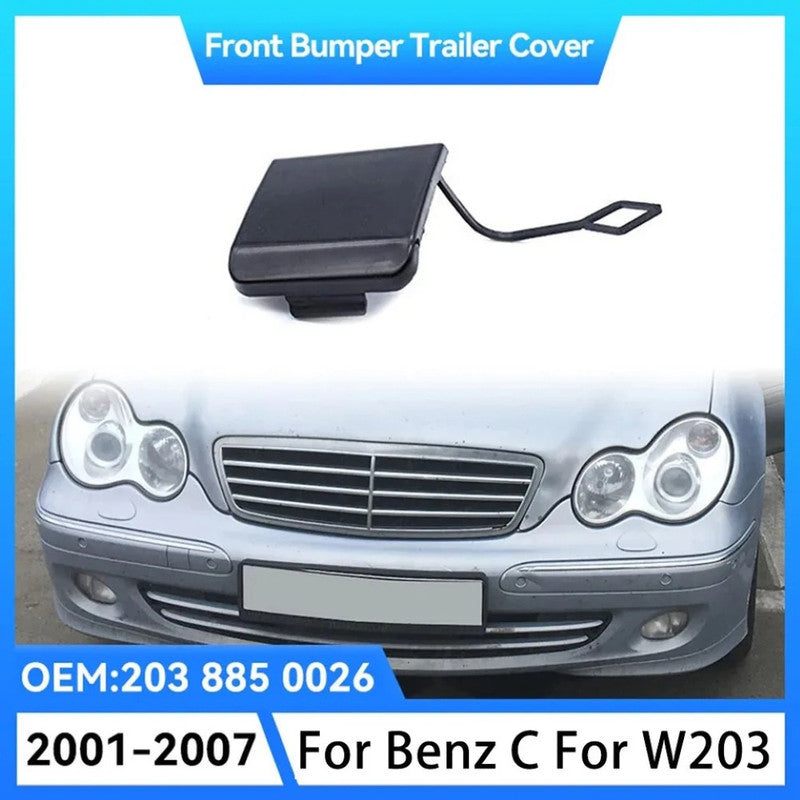 thumbnail image 2 of Trimla Rear Tow Cover Fit Mercedes-Benz C-Class W203 AMG Line For C180 C200 C220 C230 C240 C250 C280 C300 C320 C350 C32 2001 2002 2003 2004 2005 2006 2007 Bumper Hook 2 of 10