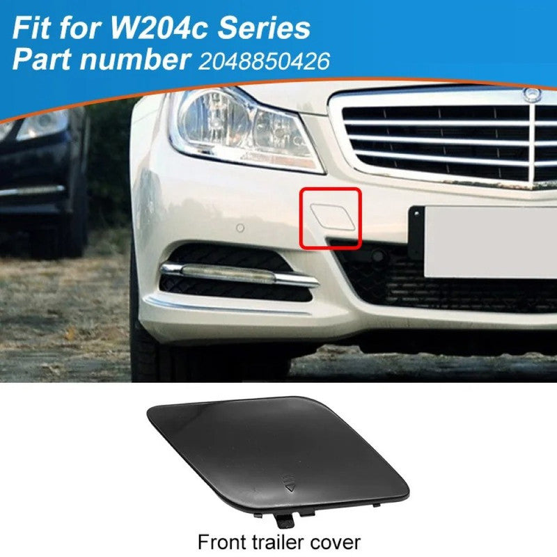 Car Craft Compatible With Mercedes Benz C Class W204 Lci 2011-2014 Front Bumper Tow Hook Towing Tochan Trailer Cover 2048850426 Unpainted - CAR CRAFT INDIA