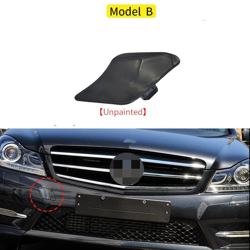 Car Craft Compatible With Mercedes Benz C Class W204 Lci 2011-2014 Front Bumper Tow Hook Towing Tochan Trailer Cover 2048850526 Unpainted - CAR CRAFT INDIA