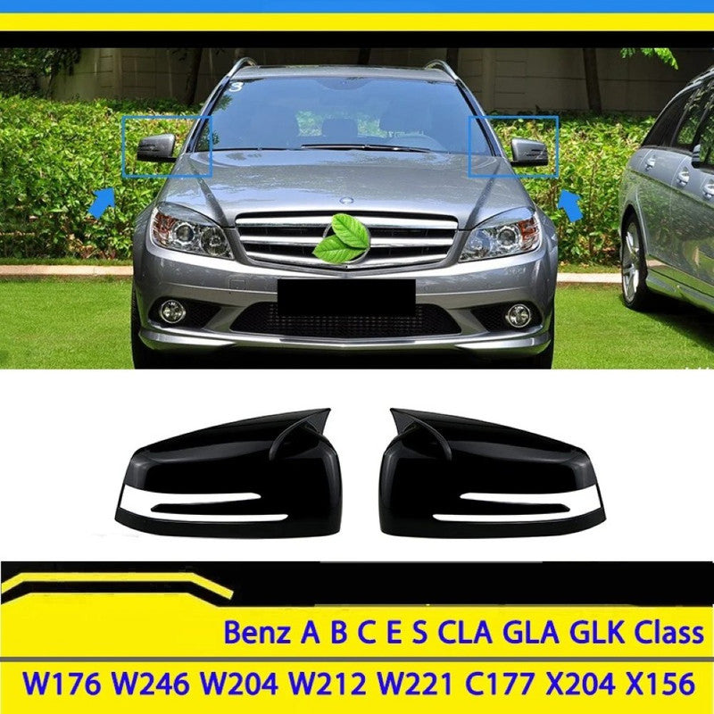 Car Craft Compatible With Mercedes A B C E S Gla Cla Class W176 13-18 W246 12-18 W204 08-14 W212 10-15 W221 06-13 W117 14-18 Gla W156 14-18 Side Rear View Mirror Cover Cap Ar-mr-059 Glossy Black Ar-mr-059 Gb CC-8578 - CAR CRAFT INDIA