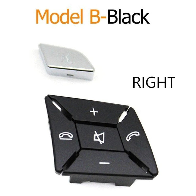 Car Craft Compatible With Mercedes A B C E Class Gla W204 W246 W207 W212 W176 W156 Cla W117 Cls W218 Slk Slc W172 Steering Wheel Control Switch Knob Button Cover 17254003629107 Black Right B CC-7849 - CAR CRAFT INDIA