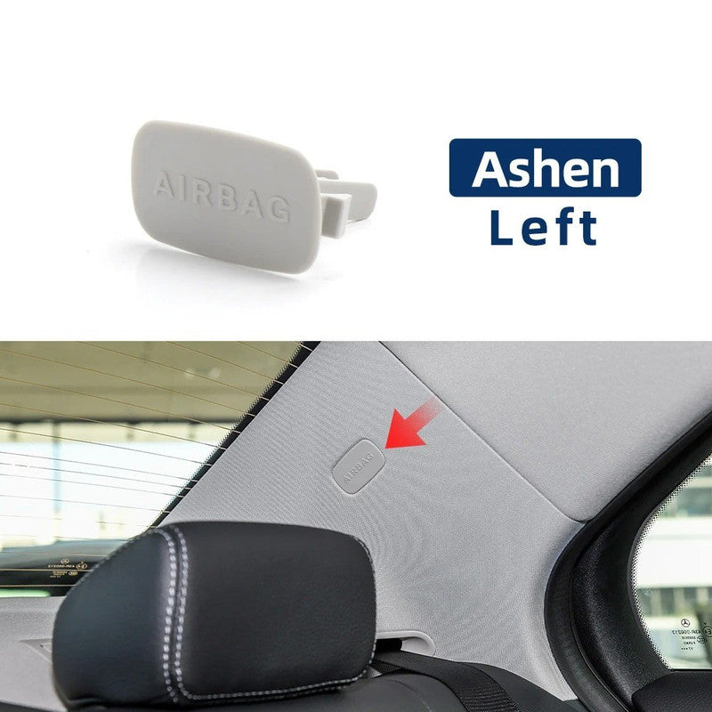 Car Craft Compatible With Mercedes Benz C Class W205 C205 2015-2021 A Piller Airbag Srs Decorative Cover Cap Trim 20569202217h52 Ashen Left CC-8956