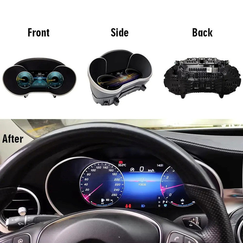 Car Craft Compatible With Mercedes Benz C Class W205 2015-2018 Glc W253 X253 2016-2019 Digital Lcd Dashboard Cluster Instrument Cockpit Voor Speedometer