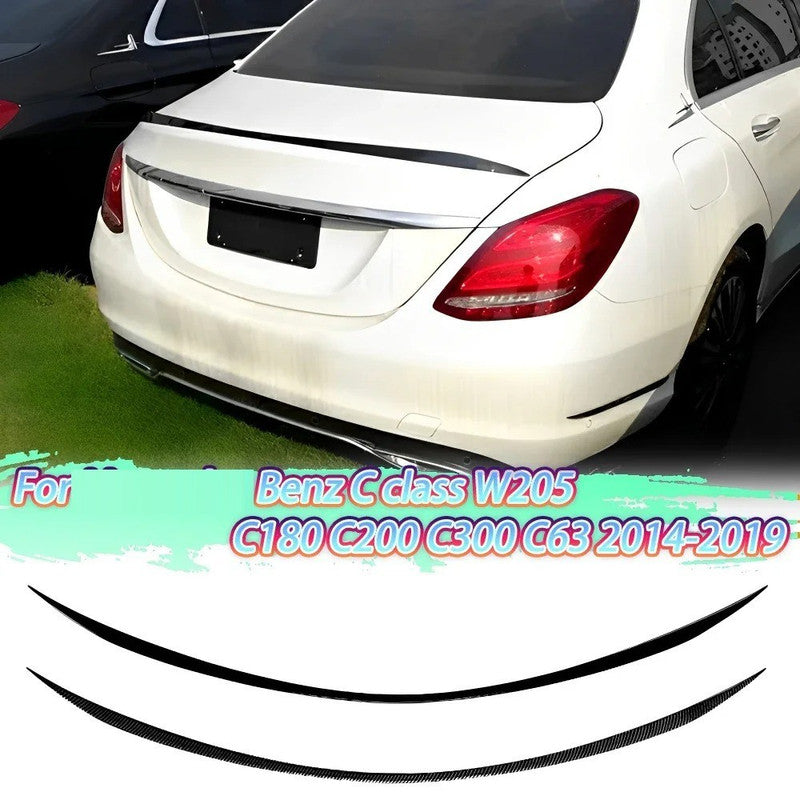 Car Craft Compatible With Mercedes C Class W205 2014-2019 Rear Trunk Wing Boot Lip Spoiler C63s Style Ar-benz-056 Gb Glossy Black CC-8584 - CAR CRAFT INDIA