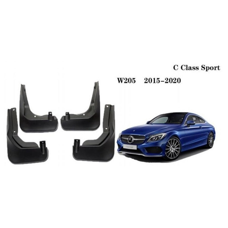 Car Craft Compatible With Mercedes Benz C Class W205 2015-2020 Sport Car Tyre Mudflaps Mud Flap Mud Guard Fender Splash Guard Mb1013 CC-7449 - CAR CRAFT INDIA