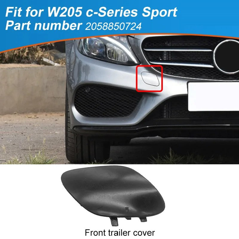 Car Craft Compatible With Mercedes Benz C Class W205 2015-2019 Amg Sport Front Bumper Tow Hook Towing Tochan Trailer Cover 2058850724 Unpainted - CAR CRAFT INDIA